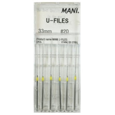 U-files "20" (33 мм)  жовті, Mani